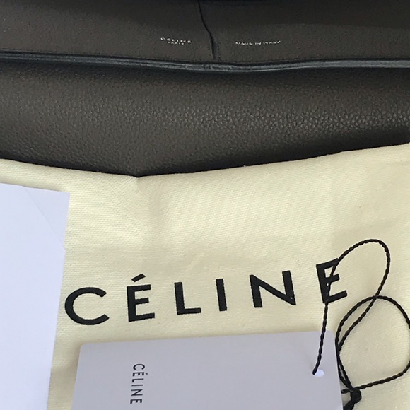 Céline Tri-Fold St Grained 17883 Gray Leather Tote - Picture 6 of 8